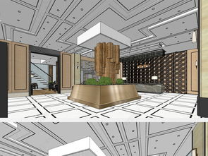 精品酒店影院大堂休息厅室内su模型设计图片素材 高清模板下载 21.84MB 酒店餐饮大全