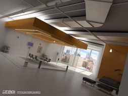 办公空间 会客室 场景3D模型 打包免费下载